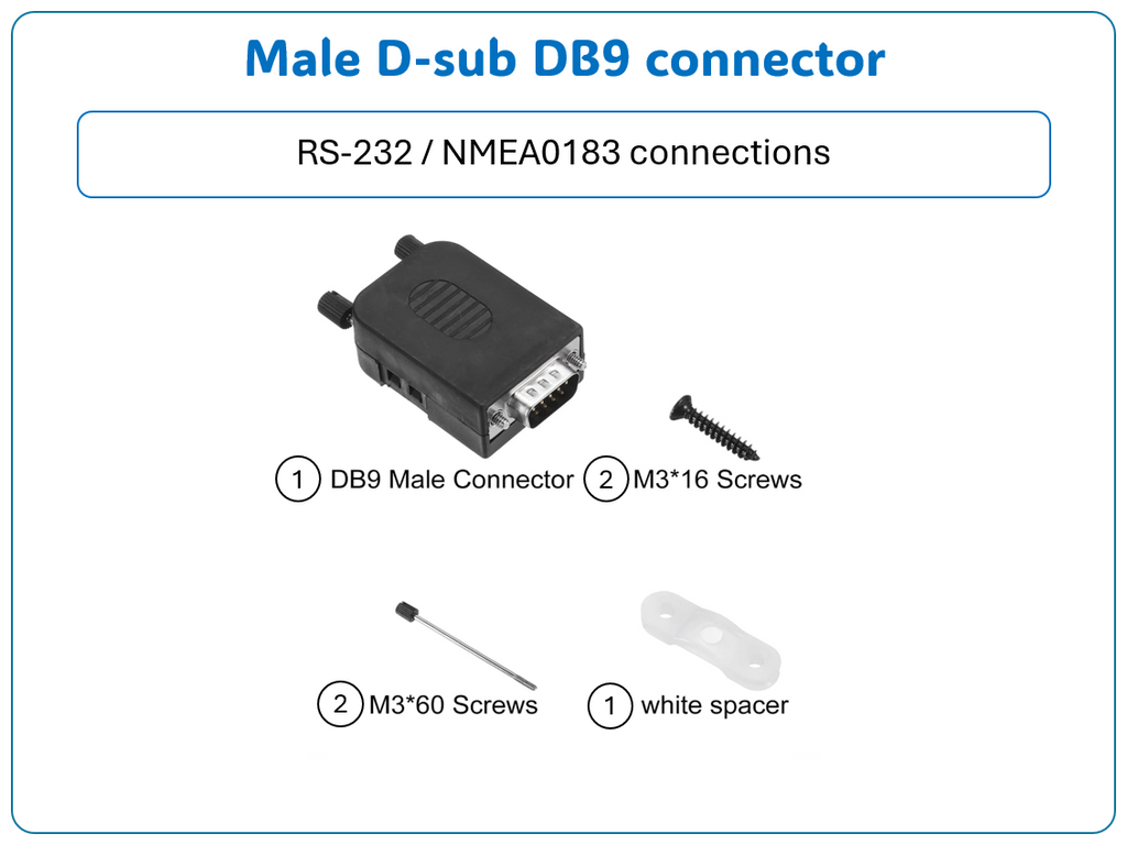 D-Sub-DB9-Stecker (männlich)
