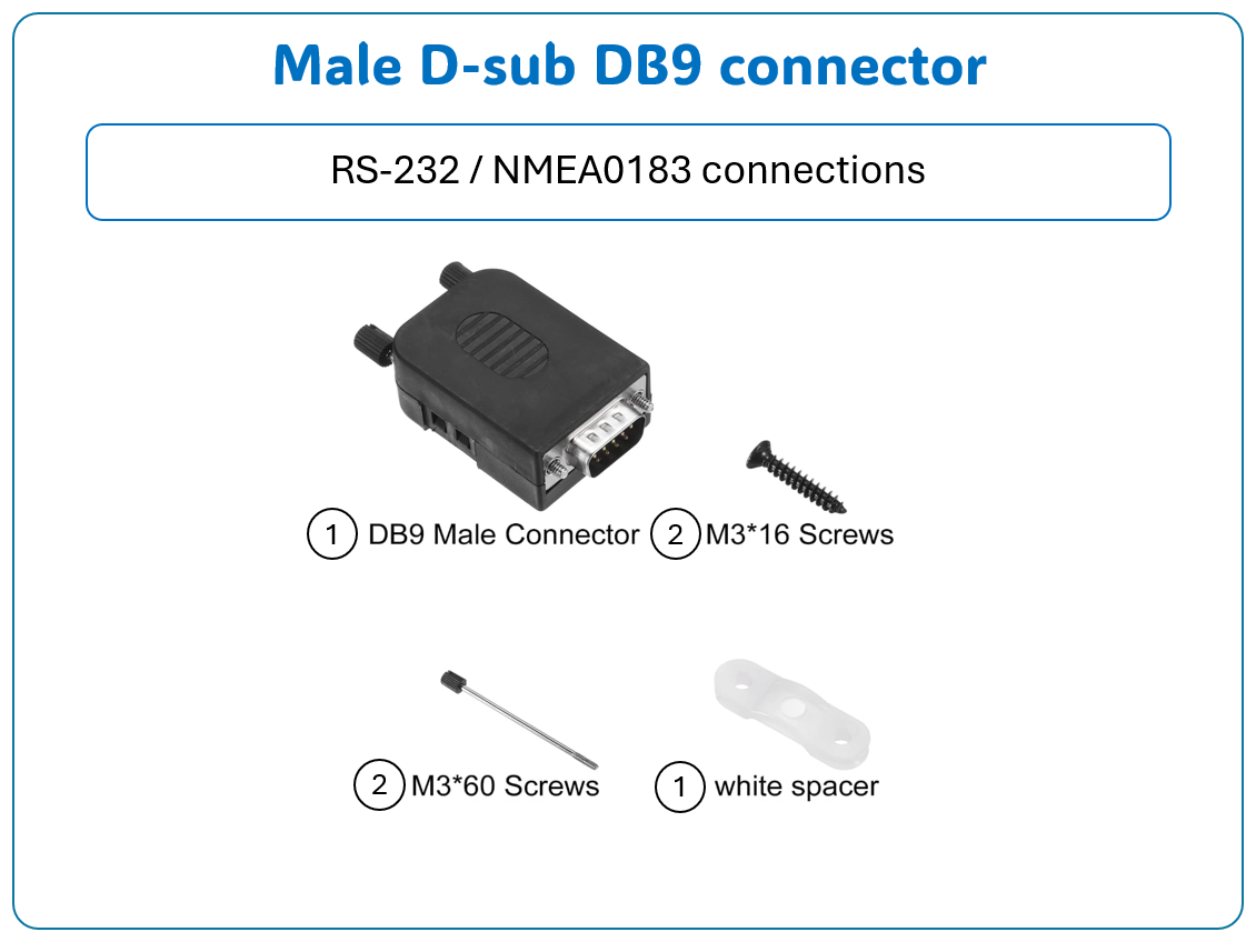 D-Sub-DB9-Stecker (männlich)