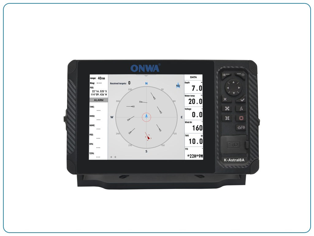 K-Astral 8/12 - Touchscreen GPS Kaartplotters met GPS en WiFi