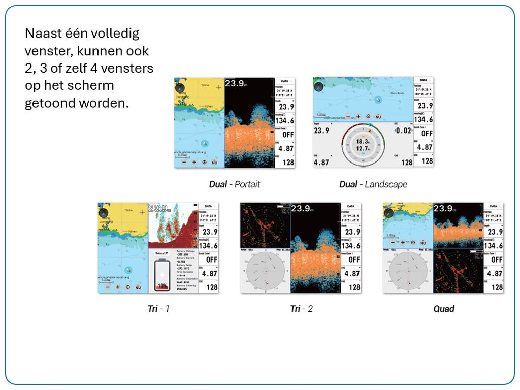 K-Astral 8/12 - Touchscreen GPS Kaartplotters met GPS en WiFi