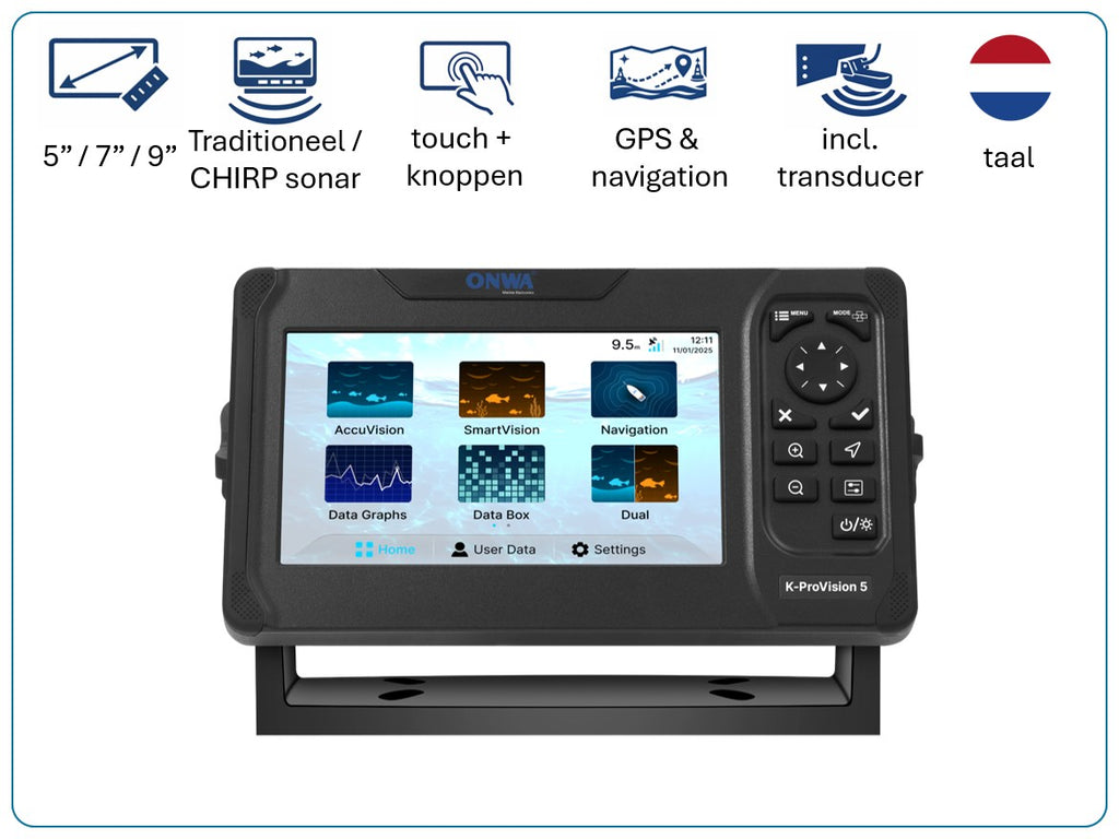 K-ProVision Fishfinder inklusive Geber