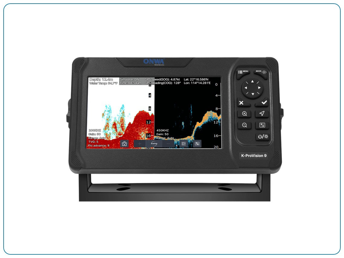 K-ProVision Fishfinder inklusive Geber