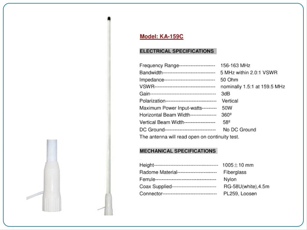 KA-159C VHF antenne