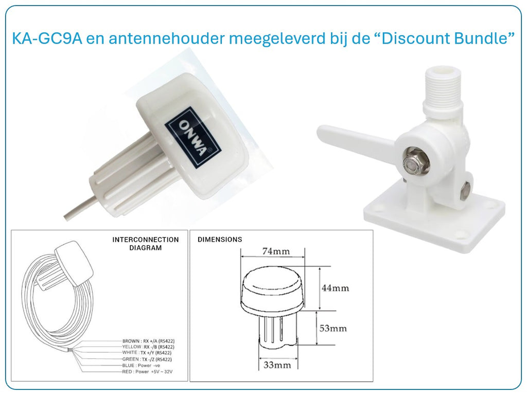 ONWA KA-GC9A - Electronisch kompas / heading sensor met GPS