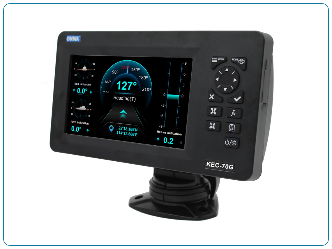 ONWA KEC-70G Elektronisch Kompas Display