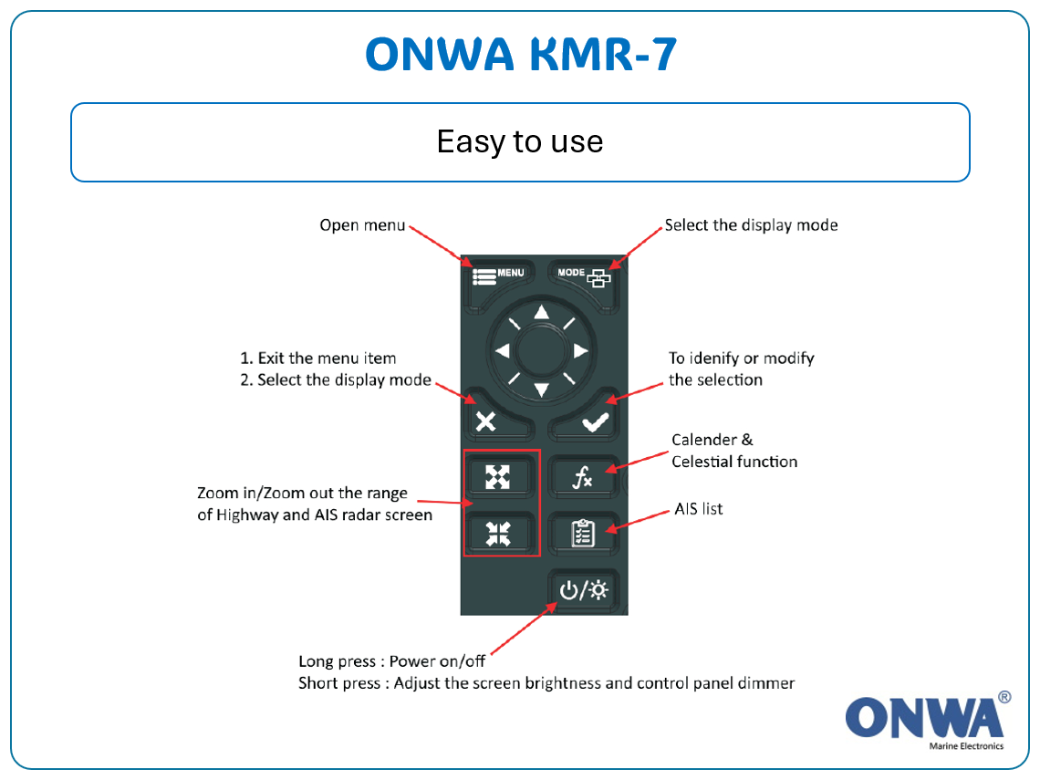 KMR-7 - 7" Multifunction Instrument Display with NMEA multiplexer/gateway