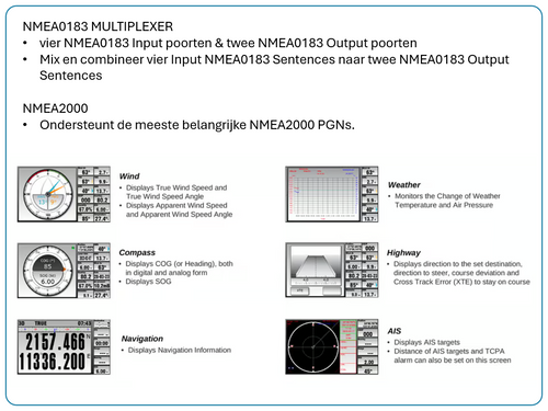 KMR-7 - 7" Multifunktionsdisplay mit NMEA-Konverter/Multiplexer
