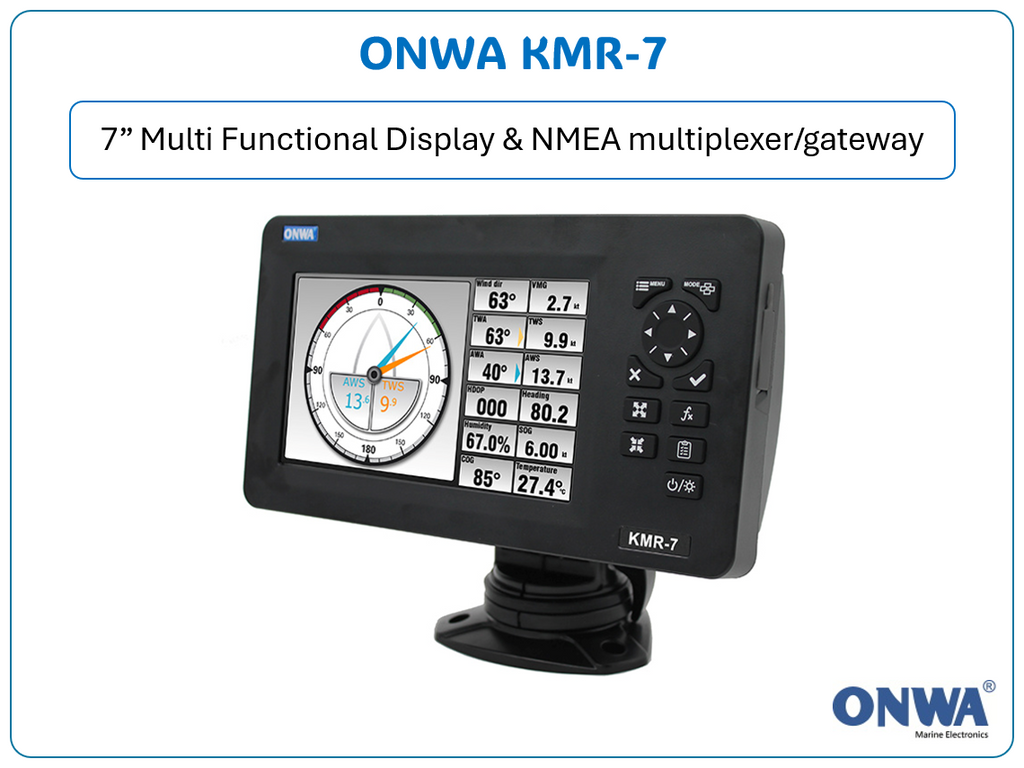 KMR-7 -  7" Multi Functioneel Instrument Display met NMEA multiplexer/gateway