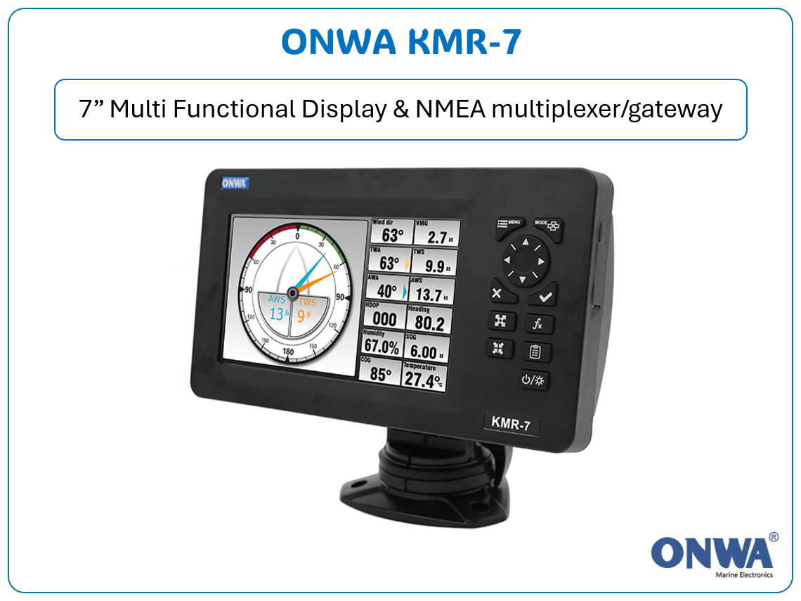 KMR-7 - 7" Multifunction Instrument Display with NMEA multiplexer/gateway