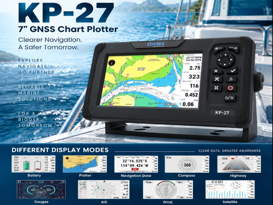 ONWA KP-27 Series - 7" GPS kaartplotters