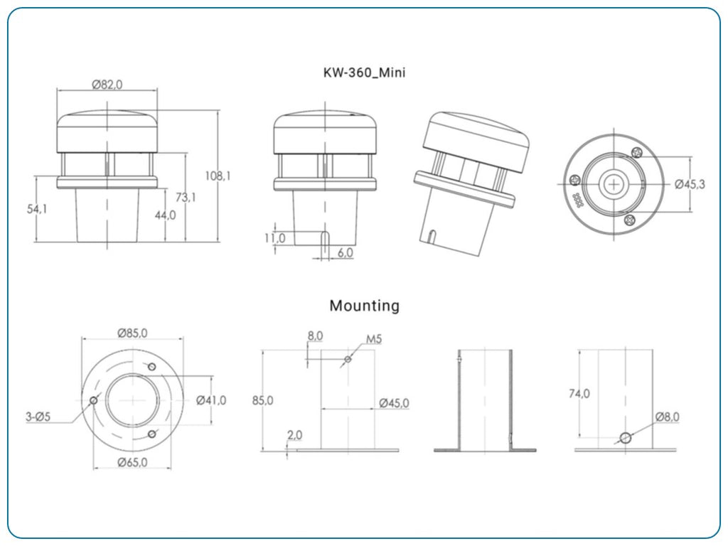 KW-360_mini Ultrasone Windmeter
