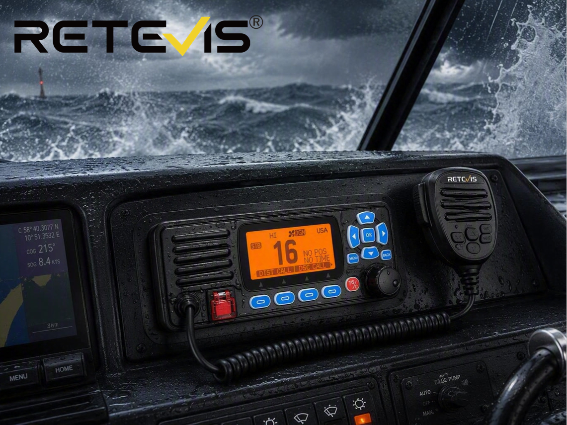 Retevis RA27 Inbouwmarifoon met DSC en GPS