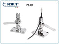 SCOUT PA-30 neerklapbare antennevoet - RVS
