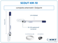 SCOUT KM-10 VHF antennekit (zeiljacht)