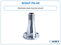 SCOUT feste Edelstahl-Antennenhalter