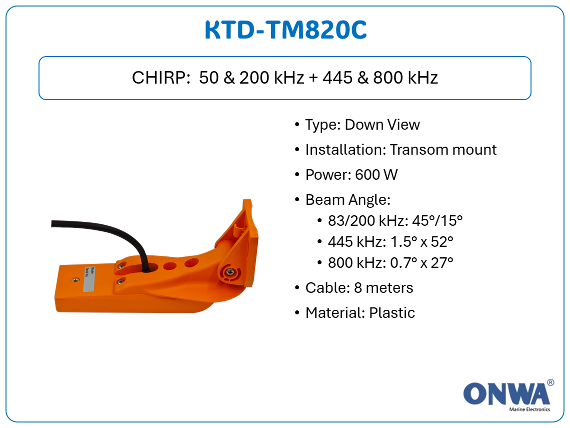 ONWA KTD-820C CHIRP-Schwinger